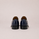 Scarpa classica stringata uomo Antica Sartoria Napoletana in pelle abrasivata blu