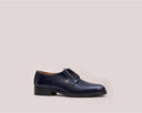 Scarpa classica stringata uomo Antica Sartoria Napoletana in pelle abrasivata blu