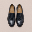 Mocassino classico uomo con nappine in pelle abrasivata - Made in Italy | Antica Sartoria Napoletana