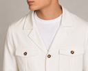 Giacca sahariana uomo in lino e cotone – regular fit