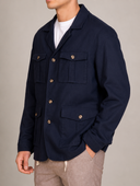 Giacca sahariana uomo in lino e cotone – regular fit