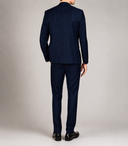 Abito uomo sartoriale drop 7 2 bottoni a quadri blu elegante - slim fit | Made in Italy