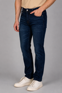 Jeans uomo 5 tasche in denim leggero scuro