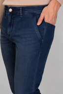 Jeans uomo 5 tasche in denim leggero scuro