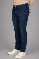 Jeans uomo 5 tasche in denim leggero scuro