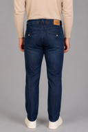 Jeans uomo 5 tasche in denim leggero scuro