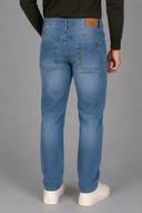 Jeans uomo 5 tasche in denim leggero chiaro