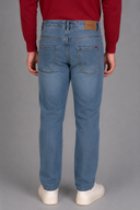 Jeans uomo 5 tasche in denim leggero chiaro