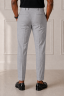 Pantalone sartoriale uomo con pinces in fresco lana drop 6 - regular fit