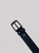 Cintura uomo in pelle di agnello abrasivata 3 cm con fibbia classica
