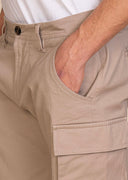 Bermuda uomo in fresco cotone con tasconi - slim fit
