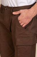 Bermuda uomo in fresco cotone con tasconi - slim fit