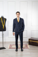 Abito doppiopetto uomo sartoriale drop 6 in lana tropical tinta unita - regular fit | Made in Italy