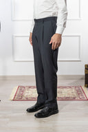 Pantalone sartoriale uomo in fresco lana Tasmania con pinces drop 4 - regular fit
