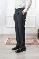 Pantalone sartoriale uomo in fresco lana Tasmania con pinces drop 4 - regular fit