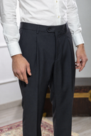 Pantalone sartoriale uomo in fresco lana Tasmania con pinces drop 4 - regular fit
