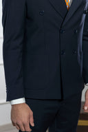 Abito doppiopetto uomo sartoriale drop 6 in lana tropical tinta unita - regular fit | Made in Italy