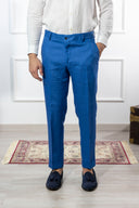 Pantalone sartoriale uomo in puro lino drop 6 - regular fit