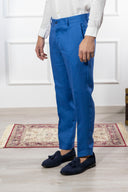Pantalone sartoriale uomo in puro lino drop 6 - regular fit