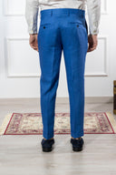 Pantalone sartoriale uomo in puro lino drop 6 - regular fit
