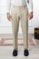 Pantalone sartoriale uomo in puro lino drop 6 - regular fit