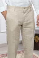Pantalone sartoriale uomo in puro lino drop 6 - regular fit