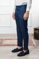 Pantalone sartoriale uomo in puro lino drop 6 - regular fit