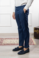 Pantalone sartoriale uomo in puro lino drop 6 - regular fit