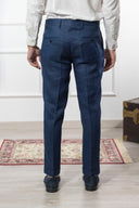 Pantalone sartoriale uomo in puro lino drop 6 - regular fit
