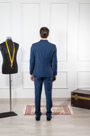 Abito doppiopetto uomo sartoriale drop 6 in lana tropical wall street - regular fit | Made in Italy