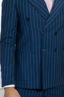Abito doppiopetto uomo sartoriale drop 6 in lana tropical wall street - regular fit | Made in Italy
