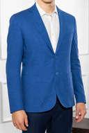 Giacca uomo sartoriale 2 bottoni in lino e cotone sfoderata – slim fit