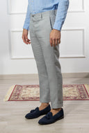 Pantalone sartoriale uomo in puro lino drop 6 - regular fit