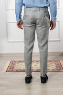 Pantalone sartoriale uomo in puro lino drop 6 - regular fit