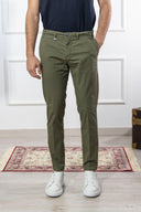 Pantalone chino uomo Briatore in cotone gabardine – slim fit