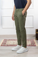Pantalone chino uomo Briatore in cotone gabardine – slim fit