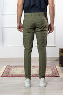 Pantalone chino uomo Briatore in cotone gabardine – slim fit