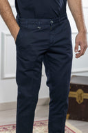 Pantalone chino uomo Briatore in cotone gabardine – slim fit