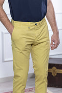 Pantalone chino uomo Briatore in cotone gabardine – slim fit