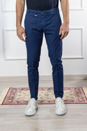 Pantalone chino uomo Briatore in cotone gabardine – slim fit