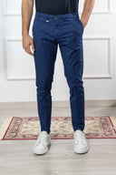 Pantalone chino uomo Briatore in cotone gabardine – slim fit