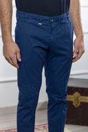 Pantalone chino uomo Briatore in cotone gabardine – slim fit