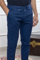 Pantalone chino uomo Briatore in cotone gabardine – slim fit