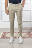 Pantalone chino uomo Briatore in cotone gabardine – slim fit