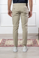 Pantalone chino uomo Briatore in cotone gabardine – slim fit