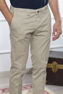 Pantalone chino uomo Briatore in cotone gabardine – slim fit