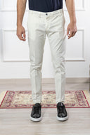 Pantalone chino uomo Briatore in cotone gabardine – slim fit