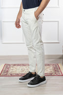 Pantalone chino uomo Briatore in cotone gabardine – slim fit