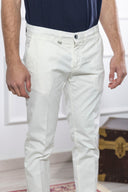 Pantalone chino uomo Briatore in cotone gabardine – slim fit