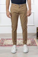 Pantalone chino uomo Briatore in cotone gabardine – slim fit